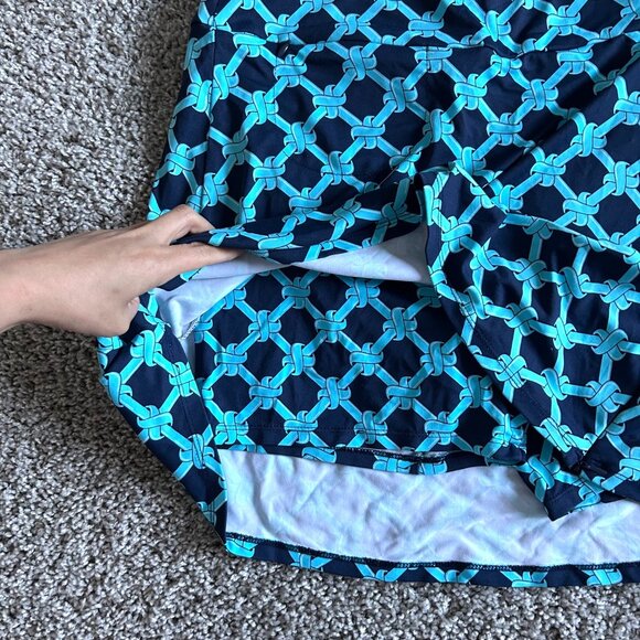 LuLu B Womens Medium Golf Skort UPF 50+ Blue - Picture 5 of 8